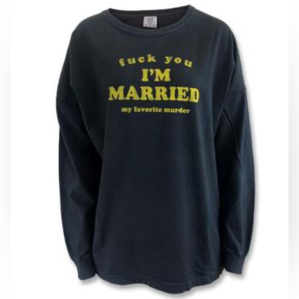 I'm Married Drop Shoulder Long Sleeve T-Shirt
